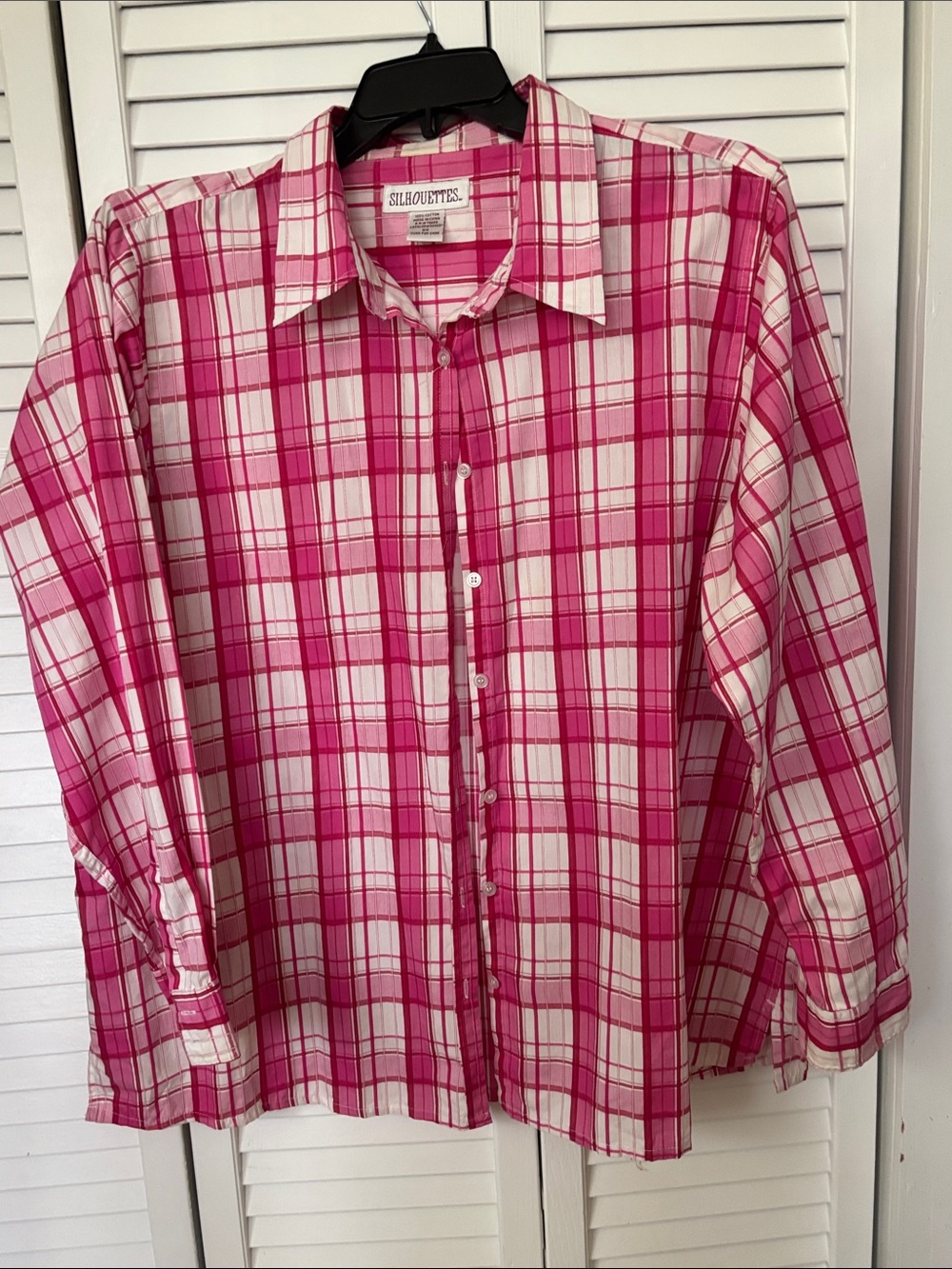 Stand out in a bright textured plaid